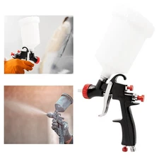 LVLP 1.3MM Air Paint Spray Gun Sprayer Gravity Feed Auto Painting 600ml Cup