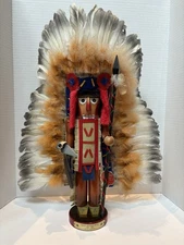 SIGNED STEINBACH Nutcracker CHIEF SITTING BULL Sioux Nation Excellent/Orgl Box