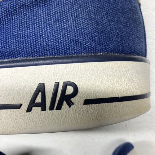 Nike Air Force 1 AC Low Men’s Sz. 12 Blue Canvas White Swish Shoes - Picture 11 of 11