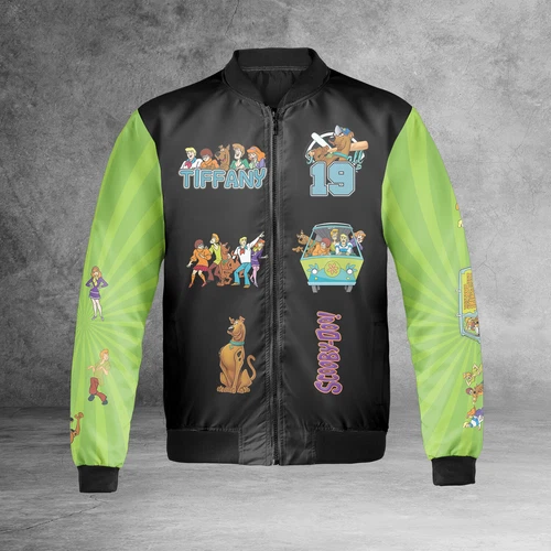 Scooby Doo Characters I'm A Scooby Dooaholic Bomber Jacket