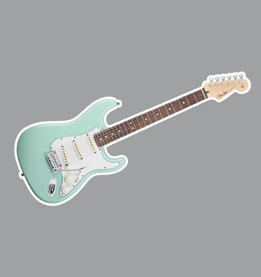 TEXAS HART DESIGNS Fender Jeff Beck Stratocaster Guitar Fridge Magnet