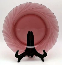 Duralex Rivage Amethyst Dinner Plate Swirl Texture Design France 9.25 inch