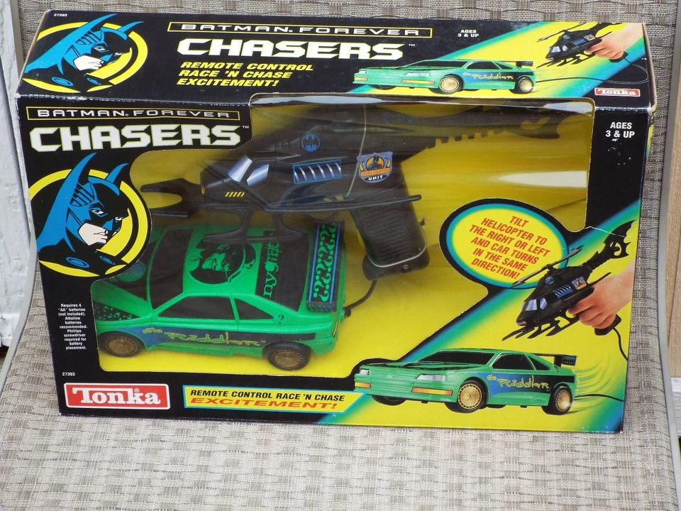 Batman Forever Chasers Car & Helicopter Remote Control Race & Chase Set Tonka  - Image 3 of 4