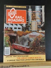 O Gauge Railroading #116 1991 AprilU nique traction layout Rippled back cover