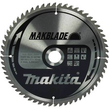Image of Makita MAKBLADE Circular Saw Blade for Wood Cutting 255mm 60T 30mm