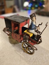 Tin Toy Lehmann Motor-Kutsche Germany Vintage Antique