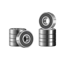 10PCS 608 2RS Double Rubber Sealed Steel Miniature deep Groove Ball Bearings