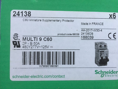 Schneider Electric Leitungsschutzschalter 50A  2p MULTI 9 C60N 24138DA