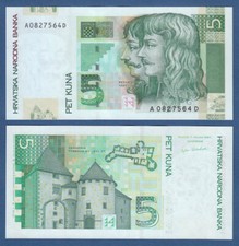 KROATIEN / CROATIA 5 Kuna 2001  UNC  P.37