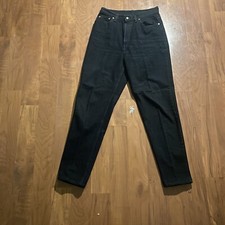 VTG Levi's Women's 521 Tapered Fit Mom Jeans Black Made in USA • Size 12