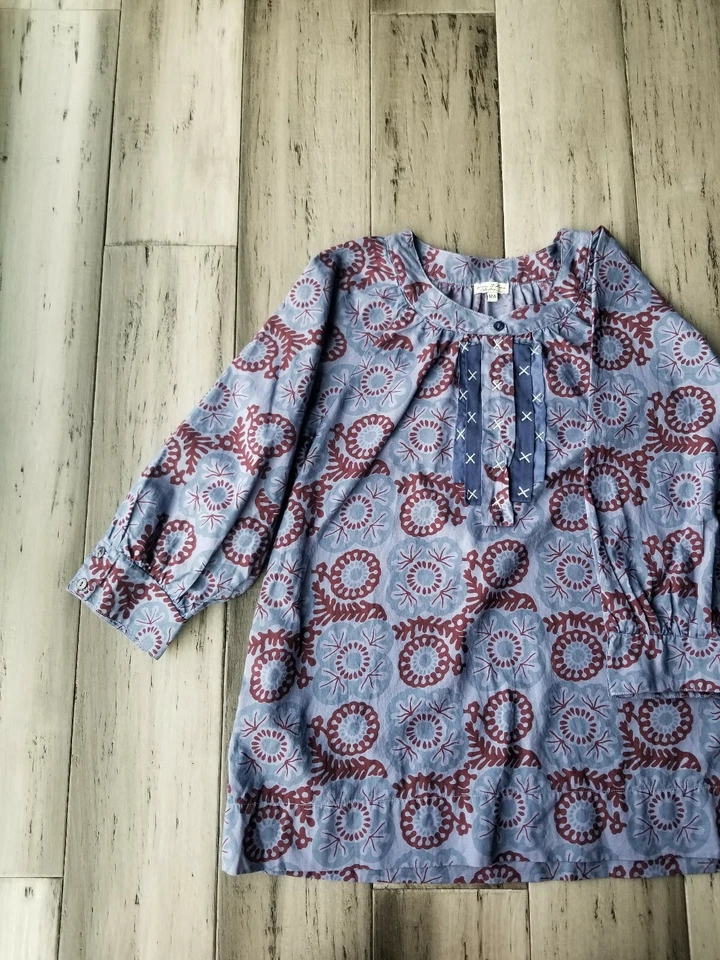 Eliane Et Lena Girls Tunic Floral Purple Size 12A - Image 4 of 4