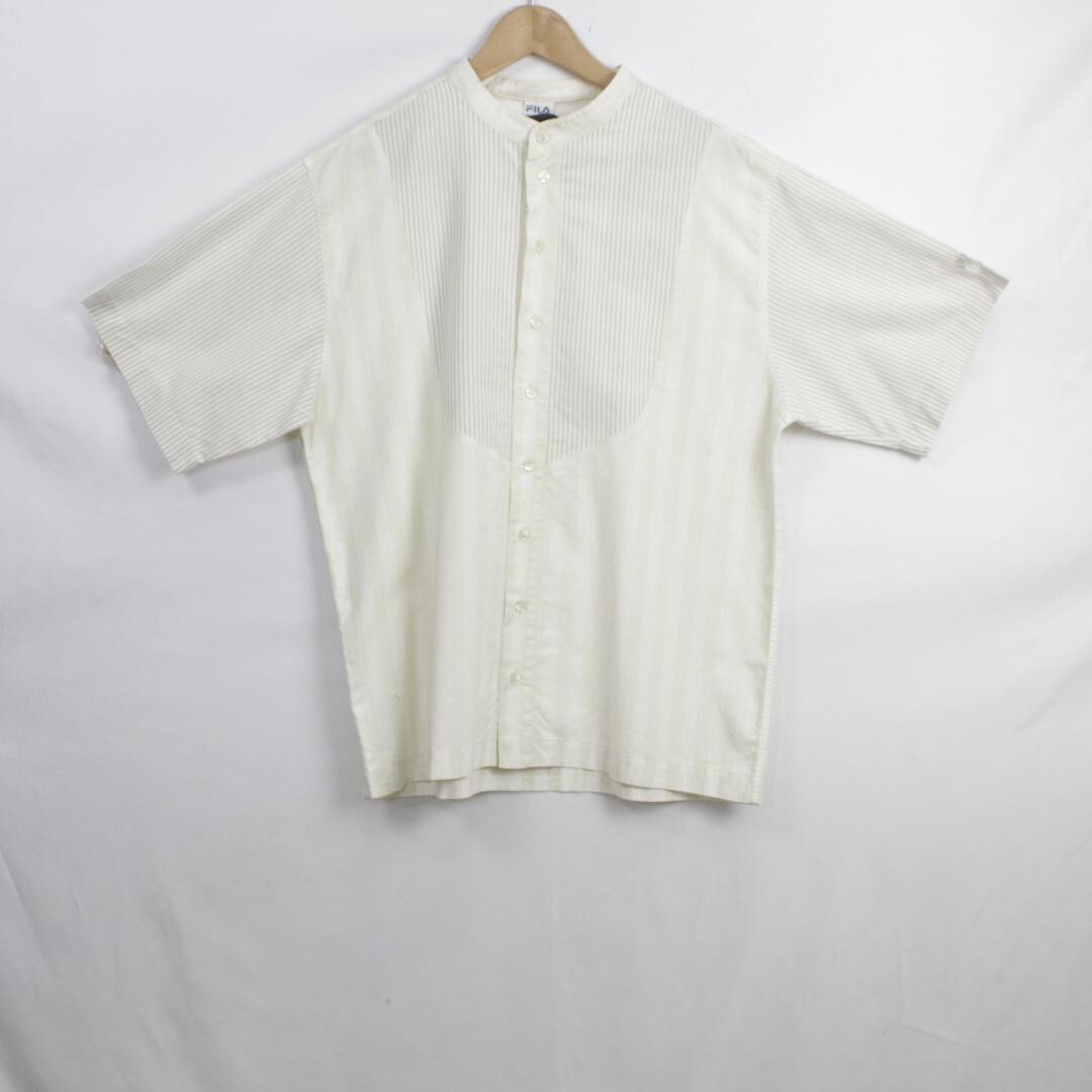 Camicia Fila bianco e beige taglia M da uomo