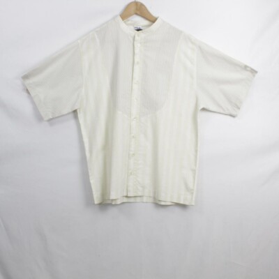 Fila White & Beige Shirt Size M Mens