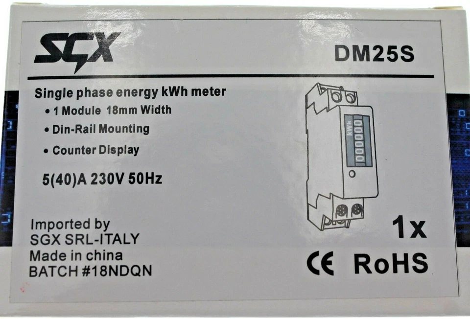 POWER METER CONTATORE CONSUMO ENERGIA  POTENZA ELETTRICA KWH CONTASCATTI ANALOG - Immagine 3 di 4