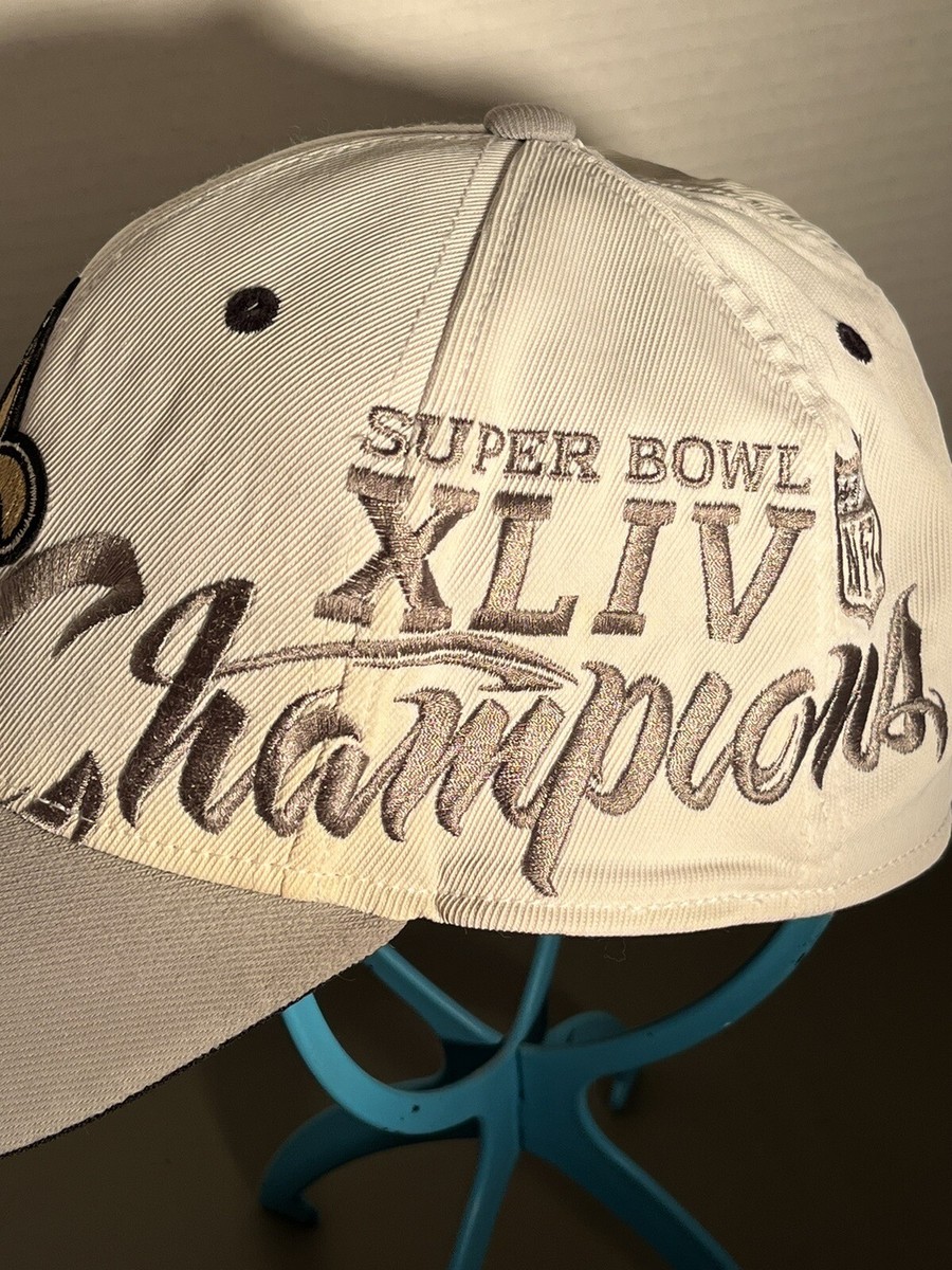 Super Bowl XLIV 44 New Orleans Saints Championship Cap Hat Super Bowl XLIV 44 New Orleans Saints Championship Cap Hat