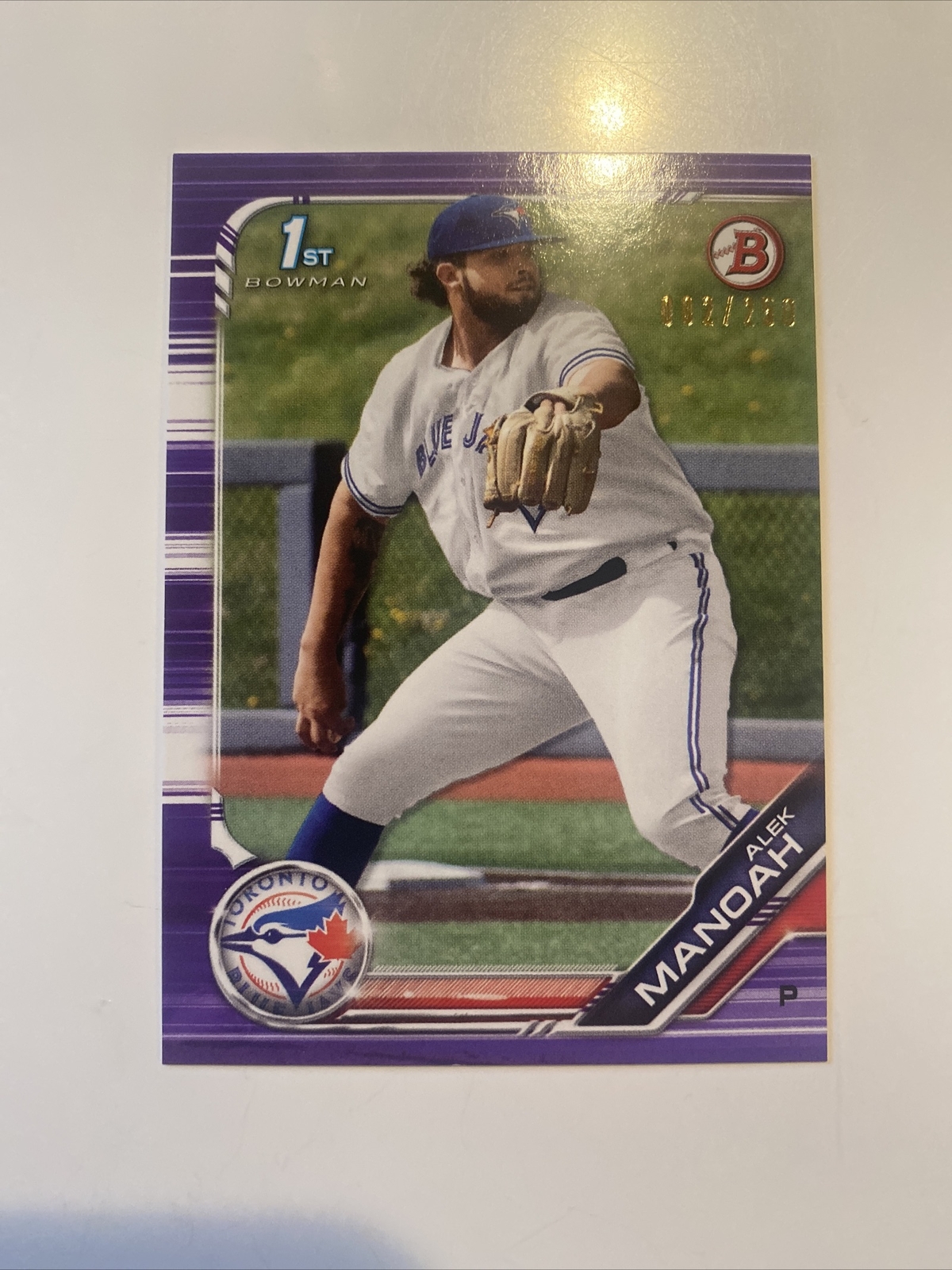 2019 Bowman Alek Manoah BD-3 Purple /250