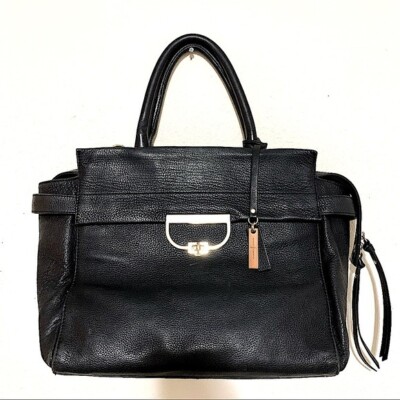 JASPER J CONRAN black leather satchel big bag women’s
