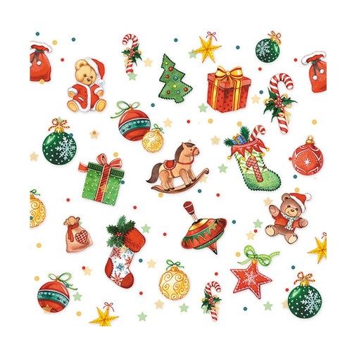 Lot De 20 Serviettes En Papier Pour Décoration De Table Motif : Noël - Pour Découpage Et Découpage - 33 X 33 Cm