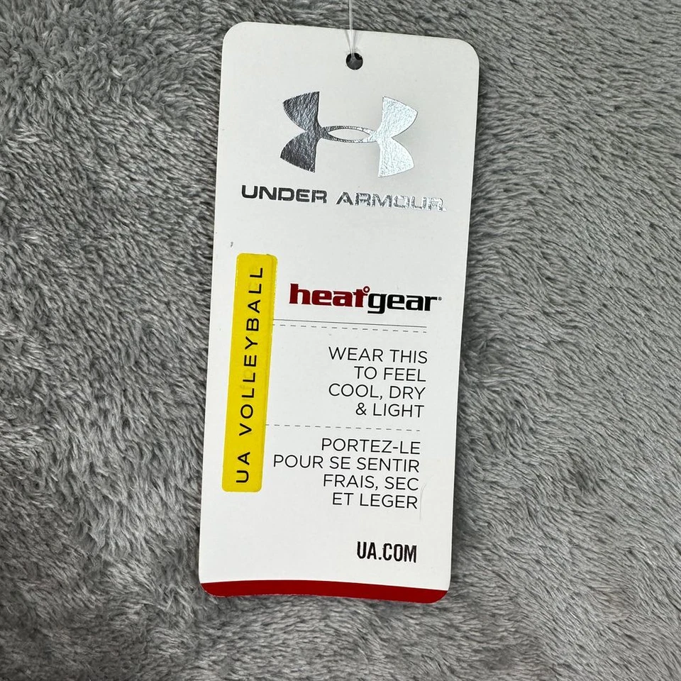 Top Under Armour HeatGear Mujer M Voleibol Atlético Cuello en V Rojo Ajustado Deporte Foto 3 de 4