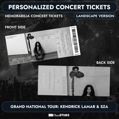 GRAND NATIONAL TOUR: Kendrick Lamar & SZA Stub Concert Ticket | eBay