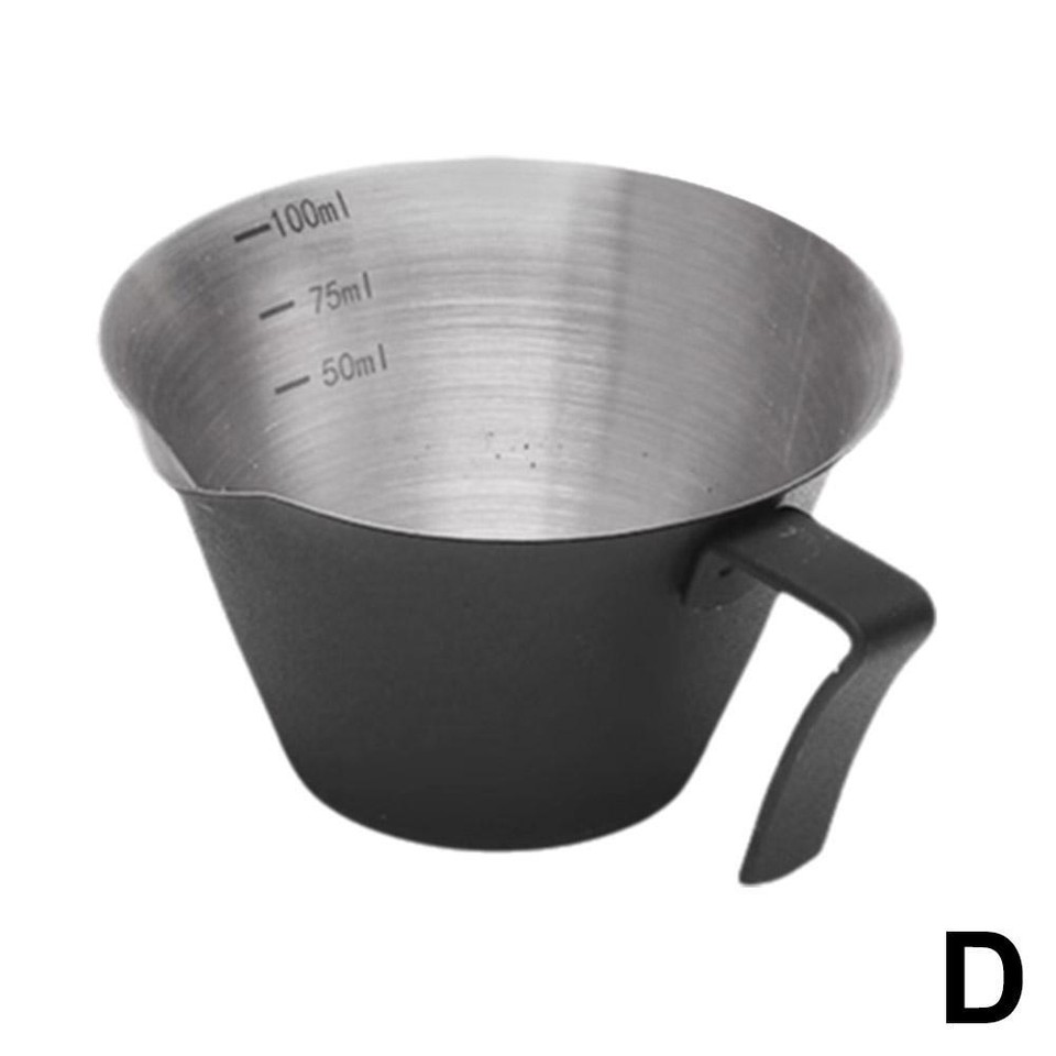Stainless Steel 100ml Espresso Measuring Cup Multiple Colors With Sca