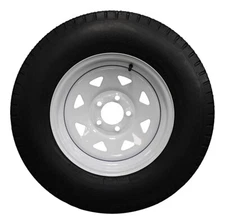 (Set of 2) Antego Tire and Wheel 225/75D15 Trailer Tire – Reinforced 8-Ply