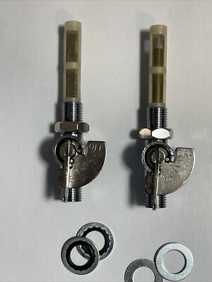 BSA TRIUMPH NORTON PETCOCK SET FLAGS 60-4511 60-4512 750 BONNEVILLE COMMANDO