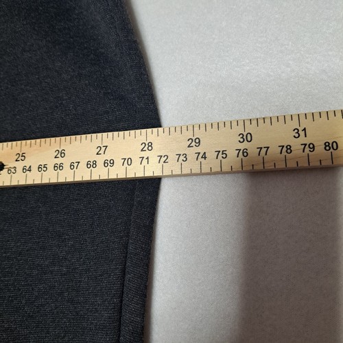 Woman Within Knit Pants Plus 26W Charcoal Grey Bootcut Stretch Cotton Pull On - Picture 6 of 10