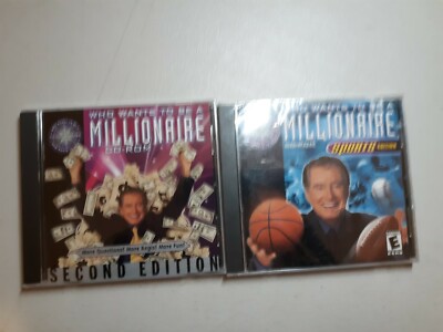 Lot of 2 NEW Who Wants to Be a Millionaire PC MAC CD-ROM: 2nd + Sports Edition 