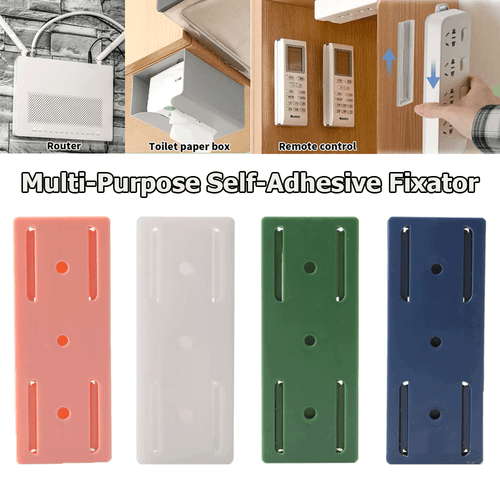 4Pcs Self-Adhesive Fixator Socket Holder Punch-Free Wall Mount/Desk ...