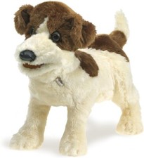 Folkmanis Jack Russell Terrier Hand Puppet, Smooth Coat