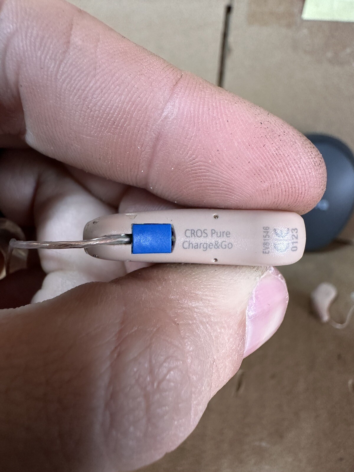 Signia Pure Charge & Go Hearing Aids With Case (Tested Working) No