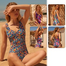 Costume da bagno donna Kiniki marrone chiaro attraverso supporto top - asciugatura super rapida.