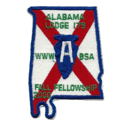 Boy Scout OA 179 Alibamu Alabama Lodge 2000 Fall Fellowship Patch