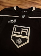 Adidas L.A. Kings Home Authentic Pro Men's Jersey Dubois #80 On Ice With Sponsor