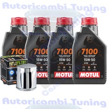Tagliando Olio Motul 7100 15W50 Per Harley Davidson FLHR Road King 2007>2016
