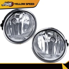Set Of 2 Clear Lens Round Fog Light Lamp Fit For 2006-2010 Ford F-150 W/ Bulbs