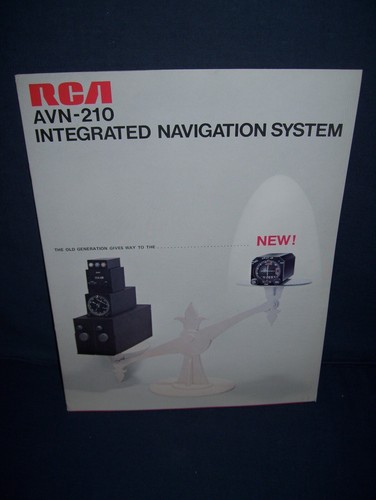 Brochure vintage systèmes de navigation intégrés RCA AVN-210 SCN 503-68 20M