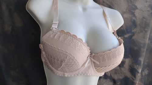 Skinny Latina Women’s Beige Color Push Up Bra Size 36C - Picture 2 of 7
