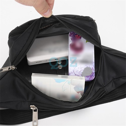 Unisex Waist Bum Bag Men Women Fanny Pack Holiday Travel Money Belt Pouch Wallet - Picture 2 of 15