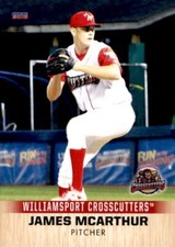 2018 Williamsport Crosscutters Choice 19 James McArthur New Braunfels Texas Card