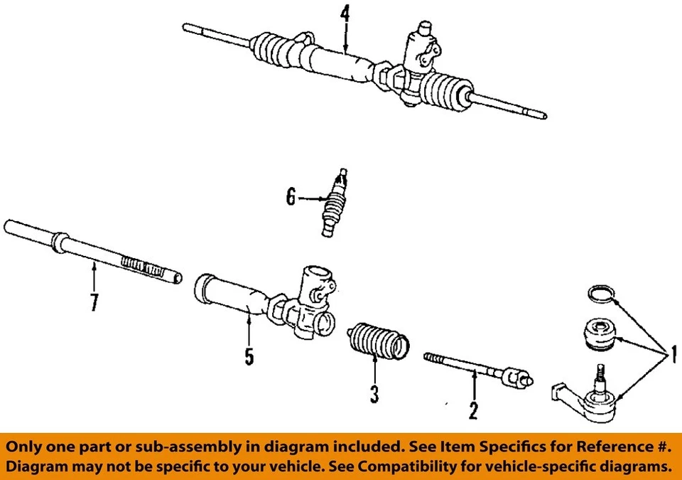 Used Rack and Pinion Assembly fits: 2003 Hyundai Sonata Power Rack and Pinion 16 Foto 3 de 4