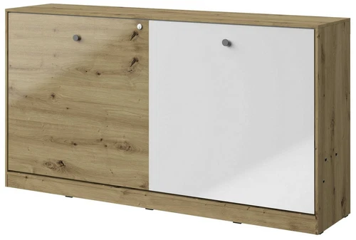 Schrankbett NERO16 Wandklappbett Schrankklappbett Wandbett Bett Horizontal90x200 - Bild 8 von 14