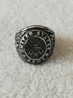 US ARMY Stainless Steel Size 9 Biker Gothic Ring New