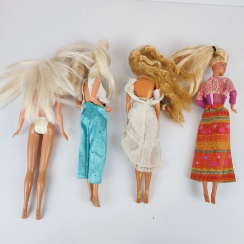 Barbie Dolls Vintage 80s Bulk Lot Of 4 Bundle With Outfits Clothing - Foto 2 di 15
