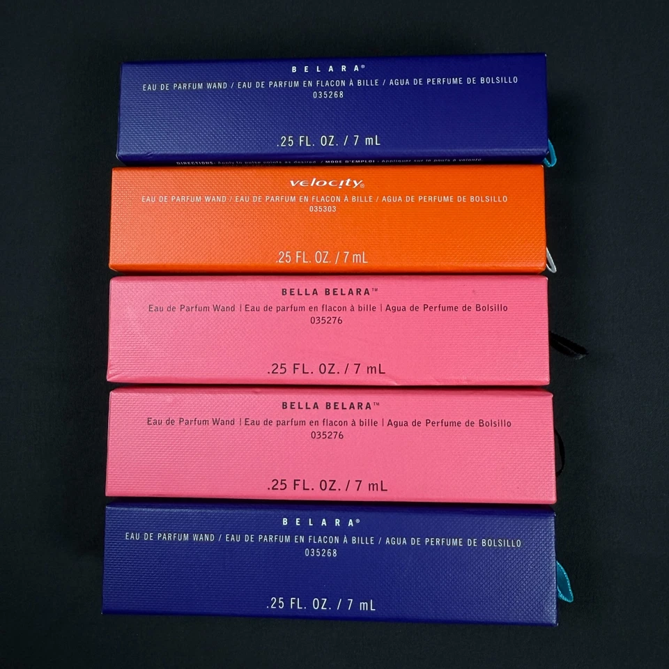 Lot of 5 Mary Kay Bella BELARA & Velocity Perfume Fragrance Set. 7ml each - Image 2 of 4