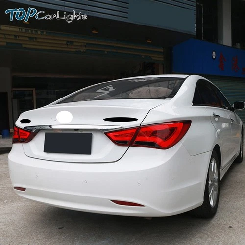 2x Luces traseras LED rojas de humo VLAND para luces traseras de freno Hyundai Sonata 2011-2014 - Imagen 9 de 10