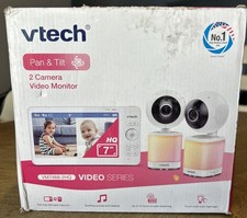 VTech VM7468-2HQ Pan  Tilt 2 Camera Digital Baby Monitor Infrared Temp Lullaby