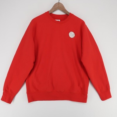 WHIM Golf Sweatshirt Mens Large Red Beaded Ball Crewneck Pullover Long Sleeve