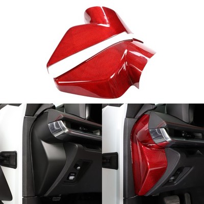 Red Carbon Console Dash Side Panel Cover For Corvette C8 Stingray Z06 Z51 2020+